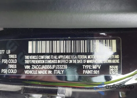 2018 Jeep Renegade Latitude Fwd из США, поврежденный, VIN ZACCJABB8JPJ33239